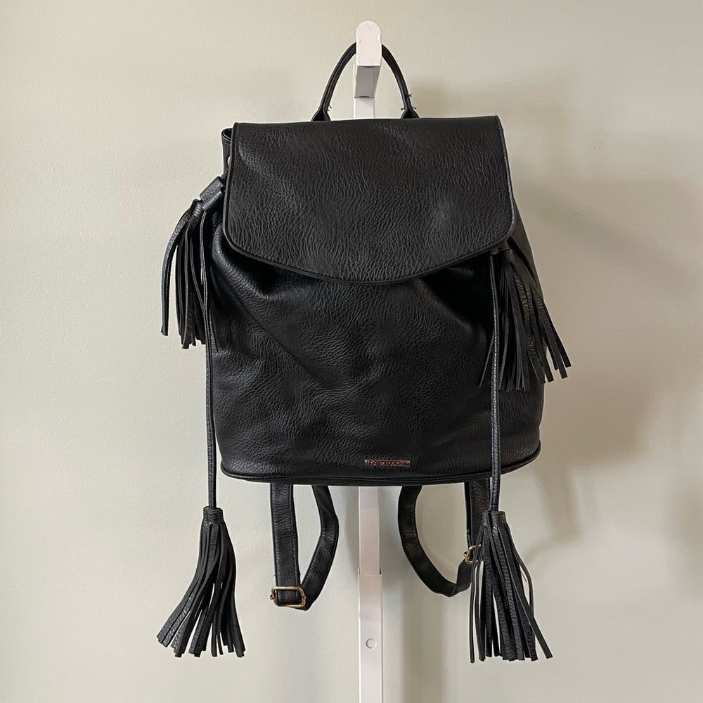 Rampage Black Fringe Backpack